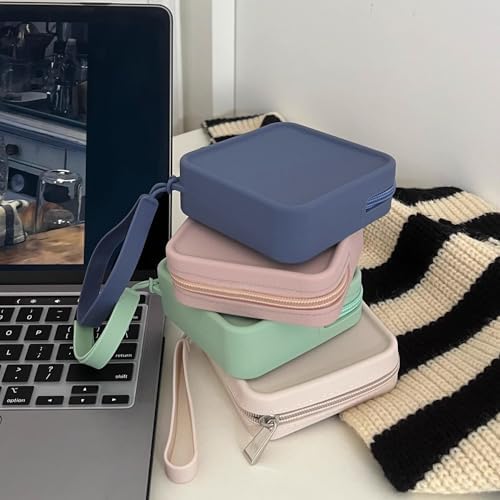 Silicone Mini Makeup Bag Pouch for Purse, Small Cosmetic Travel Bag Zipper Pouch Waterproof Cute Coin Purse Portable Makeup Storage Bag Travel Toiletry Organizers Bag for Women Girls - Image 7
