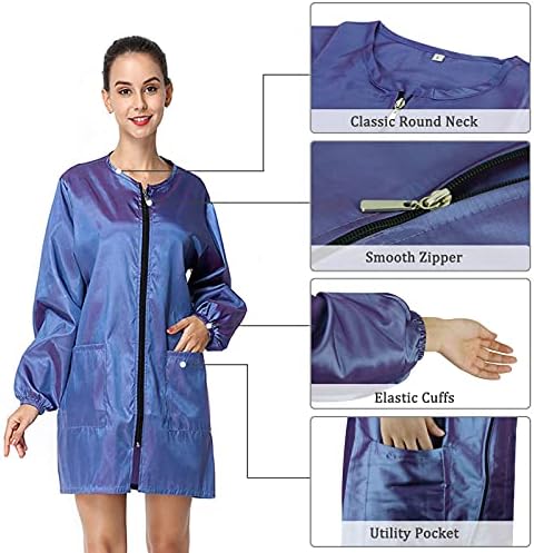 Polyester Professional Salon Smock Hair Stylist Jacket - Image 2