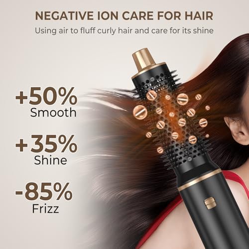 5 in 1 Hair Dryer Brush Set, Air Curler Wrap Hair Styler Blow Dryer - Image 6