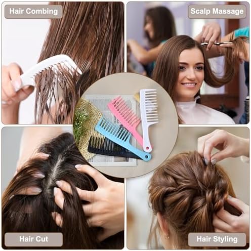 4PCS Wide Tooth Comb, Large Hair Detangling Comb for Curly, Wet, Long Hair - Image 6