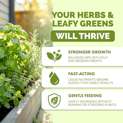 Herb Plant Food – Liquid Fertilizer for All Edible Herbs, 8 oz - Image 2