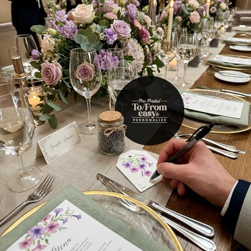 48Pcs Plantable Seed Paper Tags with Wildflower Seeds 4 Floral Designs 12 Each Thank You Tags for Birthdays, Weddings, Baby Shower, Bridal Shower, Teacher, Wrapping Tags, Party Favors - Image 5