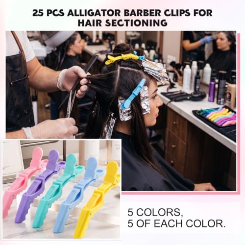 Needbrock 25 Pcs 4.5 In Alligator Hair Clips for Styling Sectioning Salon - Image 4