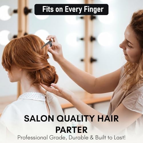 My Hair Tools Hair Parting & Sectioning Ring – Stainless Steel Finger Braiding Pick Tool for Dreadlocks, Wigs, Weaves, Hair Extensions – Quick Install Styling Tool for Salon & Home Use (CPF-30) - Image 7