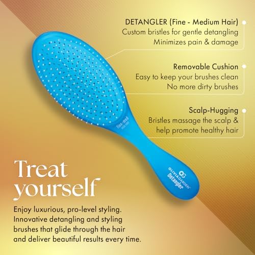 Olivia Garden Aurora Detangler Brush for Wet and Dry Fine to Medium Hair - Detangling Brush for Women, Men, Kids - Image 2