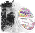 HOYOLS Clear and Black Hair Elastics, 1500 Pcs Mini Rubber Bands by HOYOLS