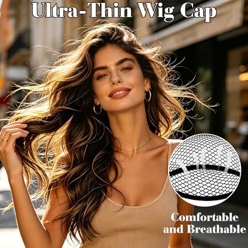 MEEZY 6 Pcs Black Mesh Wig Caps for Women, Closed-End Fishnet Wig Cap Bulk Liner Weaving Hair Net for Women Men Halloween Cosplay Costume Dating Concerts Bachelorette Party - Image 2