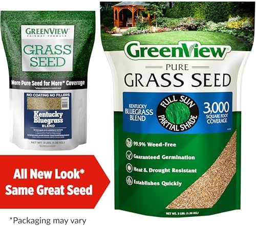 GreenView Pure Grass Seed Kentucky Bluegrass Blend, 3 lb. Bag - Image 6