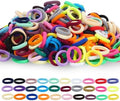 500pcs Baby Hair Ties, Toddler Hair Ties for Girls, Kids Seamless Elastic Hair Bands, 1 Inch No Metal Ponytail Holders, Soft Cotton Hair Accessories, 30 Assorted Colors, Durable & Pain-Free by LuSeren