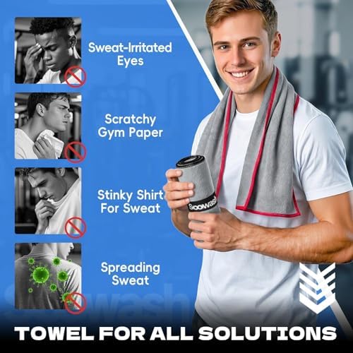 Microfiber Gym Towels for Showering Working Out Quick Dry Negative ions Large Middle Small Sizes Lightweight Gym Towel for Men Women Tennis Sports Towels for Body Hot Yoga Fitness Essentials - Image 3