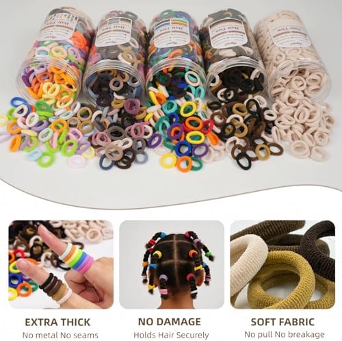 500PCS Baby Hair Ties No Damage, Toddlers Hair Bands for Little Girls Kids - Image 6