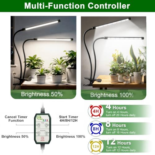 Grow Light,6000K Full Spectrum Indoor Plant Growing Lamp - Image 3