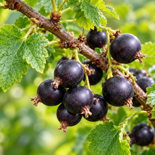 Black Velvet Gooseberry Bush/Shrub - 6-12" Tall Live Plant - Image 6