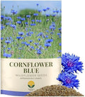 Bachelor Button Seeds – Blue Cornflower – 5,500+ Seeds – 1 oz Bulk Extra Large Resealable Packet – Open-Pollinated Centaurea cyanus Wildflower Seeds by SunHavenSeeds