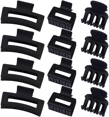 SMKSL 12 Pcs Hair Claw Clips for Women & Girls 3 Styles Hair Accessories - Image 2
