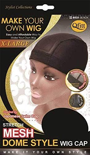 Qfitt X-Large Mesh Dome Wig Cap #5021, 6 Pack, Non-Slip for Women - Image 3
