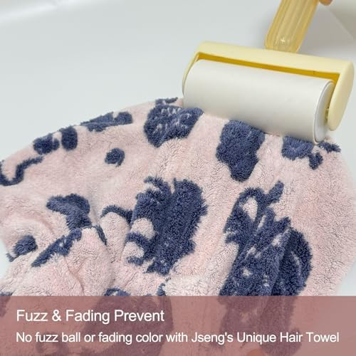 Jseng 3Packs Microfiber Hair Towel for Women - Quick-Drying, Super Absorbent Hair Wrap with Bow Design, Soft Hair Towel Turban for Curly Long Wet Hair - Image 6