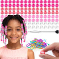 Tinkrstuff 120Pcs 14mm Light Pink Mix Large Silicone Hair Beads by TINKRSTUFF