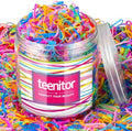 Teenitor 2000 Colorful Hair Ties Small Mini Hair Elastic Rubber Hair Bands by PERFECTYOURBEAUTY