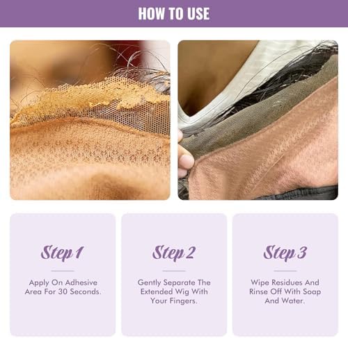 Dolahair Lace Glue Remover for Lace Wigs, Tape-in Extensions Remover, Double-Sided Extension Tape Remover - Image 5