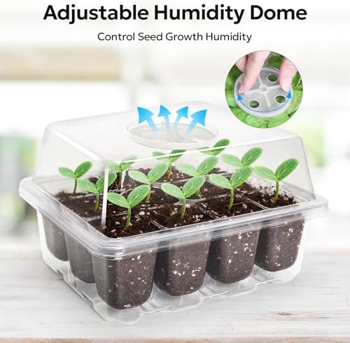 MIXC 10 Pack Seed Starter Tray, 120-Cell Stater Kit with Humidity Dome - Image 3