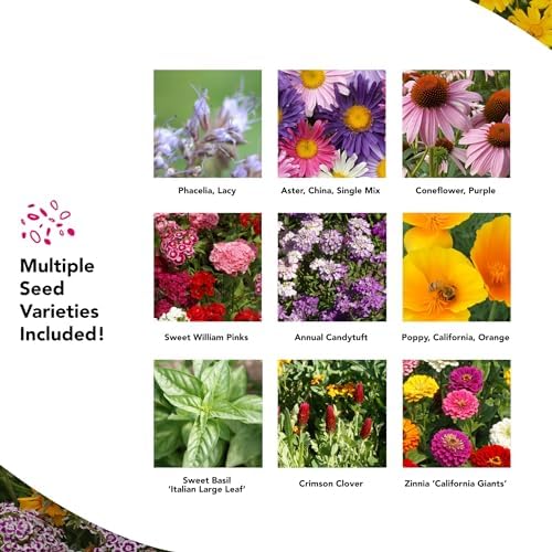 Growtrax Pollinator Wildflower & Sunflower Seed Mix - 40 Sq Ft - Image 4