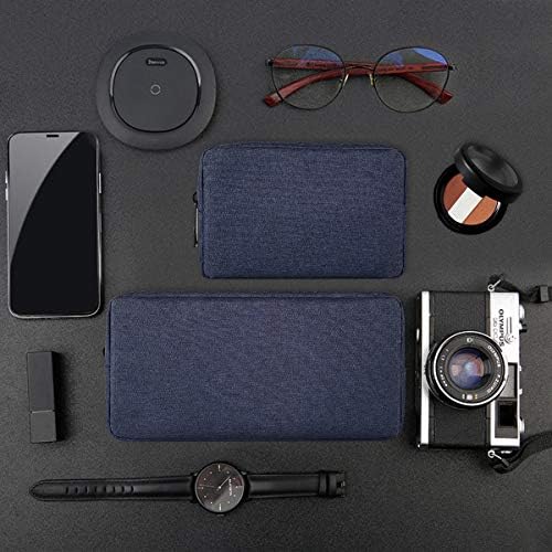 2-Pack Portable Storage Pouch Bag, Universal Electronics Accessories Case Cable Organizer Compatible with Hard Drive, Laptop Mouse, Power Bank, Adapter, Cellphone, Cosmetics (Small+Big-Navy Blue) - Image 6