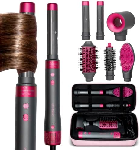 ELLA BELLA® 6 in 1 Professional Hot Air Styler & Straightener, Fast Drying by ellabella