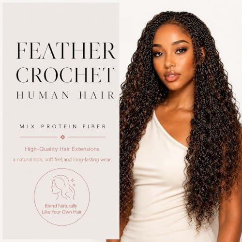 Human Crochet Hair for Black Women Feather Miracle Knots Crochet Human Hair - Image 2