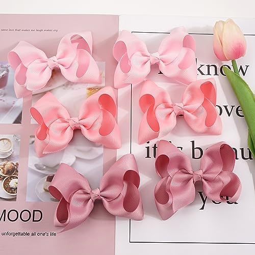JOYOYO 40Pcs 4.5" Hair Bows Alligator Clips, Grosgrain Ribbon Girls Bows Clips Barrettes Hair Accessories for Baby Girls Toddlers Kids Teens - Image 5