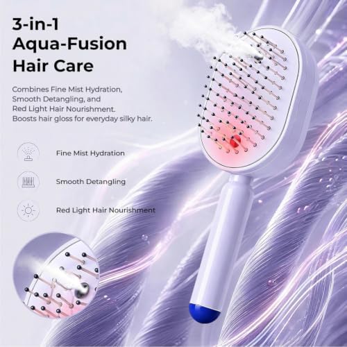 Electric Spray Air Cushion Massage Comb, Steam Brush for Hair - Image 4