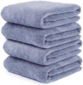 JML Bath Towels, Pack of 4, 30"x60", Large, Blue by JML