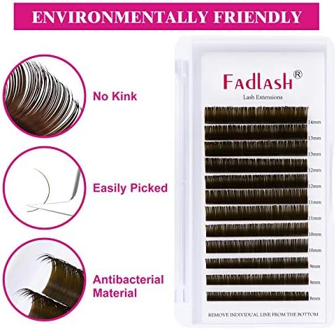 Eyelash Extensions D Curl Individual Lashes 0.15 Mixed Tray 8-14mm - Image 5