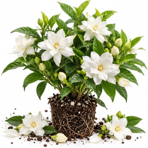 Frostproof Jasmine Vine Live Plant, Patio Container Flower, 4-7 Inches by UIOTER