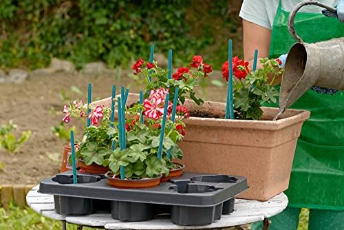 Plant Stakes 25Pcs,12IN Green Bamboo Sticks With25 Green Ties,Orchid Sticks - Image 3