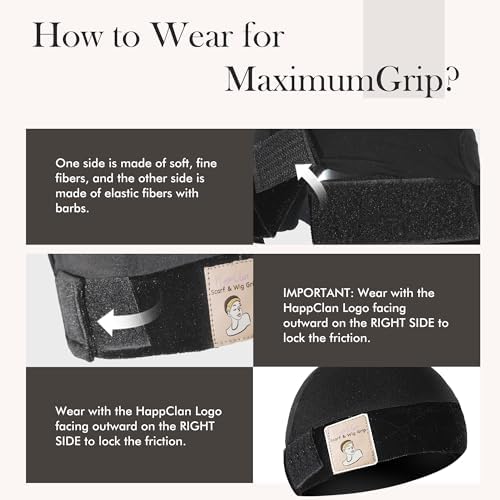 Wig Grip Cap for Black Wigs & Hijab, Velvet, Modal Cotton, 1 Pack - Image 4