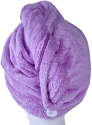 YYXR Microfiber Hair Drying Towel Ultra Absorbent Twist Hair Turban Drying Cap Hair Wrap by YYXR