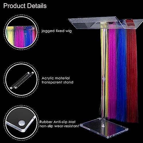 Acrylic Hair Extension Stand. Wigs Display Rack Stand - Image 2