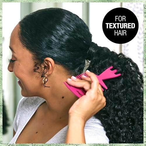 CONAIR x Tamera Mowry Collection Smoothing Brush and 3 in 1 Comb Set- slick back hairbrush to smooth flyaways - perfect to section or tease hair - sleek ponytail bun - 2 piece bundle - Image 5