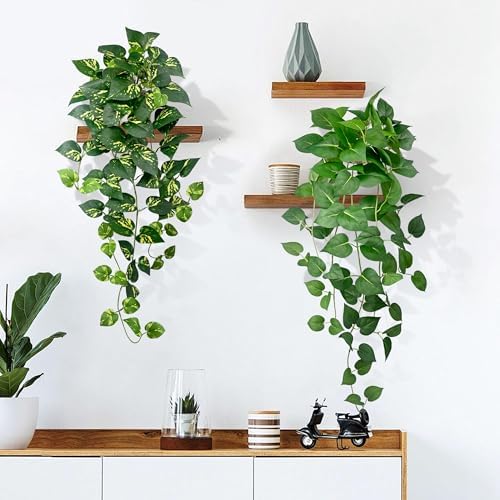 2 Pack Artificial Hanging Plants with White Pots 31.5'' - Image 5