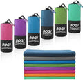 BOGI Microfiber Travel Sports Towel-Quick Dry Towel, Soft Lightweight Microfiber Camping Towel Absorbent Compact Travel Towel for Camping Gym Yoga Swimming Backpacking (XL:72''x32''+16''x16''-Blue) by BOGI