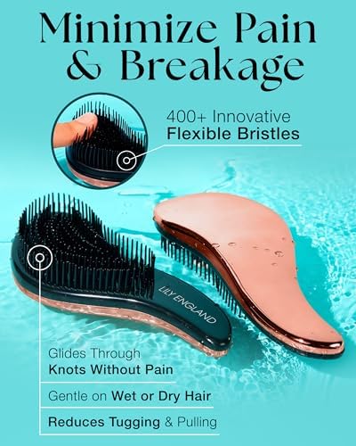 Lily England Gentle Detangler Brush, Trendy Stuff for Teen Girls Hair Brush - Image 3