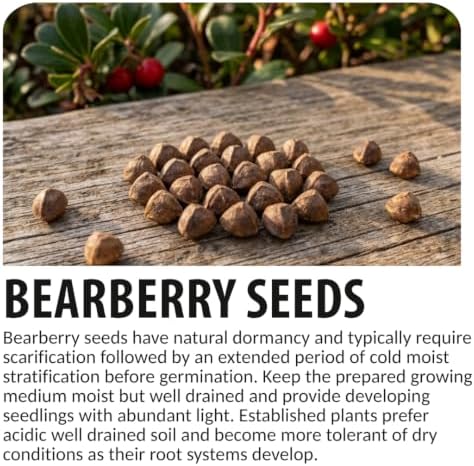 30 Bearberry Seeds | Arctostaphylos Uva-Ursi Evergreen Groundcover Seeds - Image 4