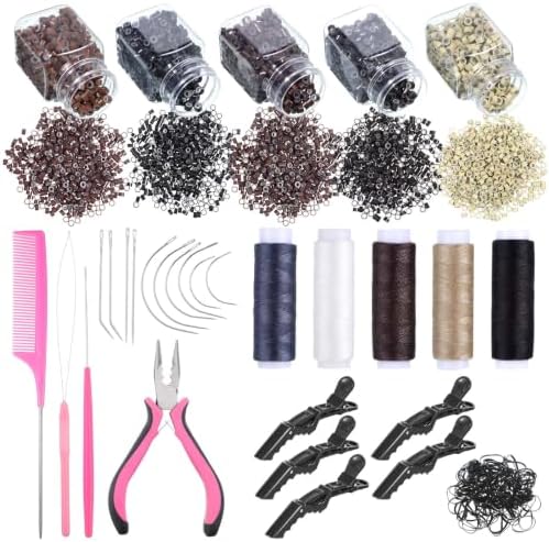 30 Pcs Hair Extension Tools Kit, Sew in Hair Extensions Kit by Unknown