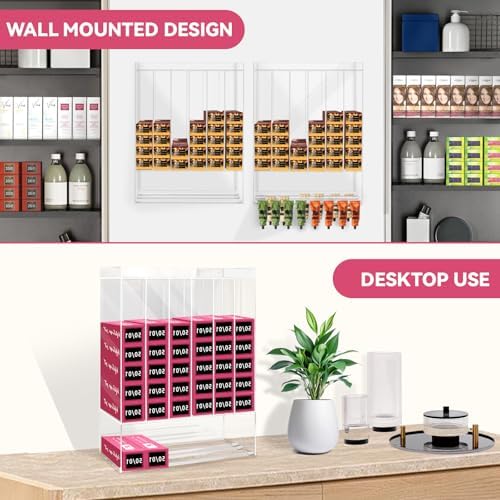 Acrylic Hair Color Organizer UV Protection Salon Tube Cabinet Wall Stand - Image 3