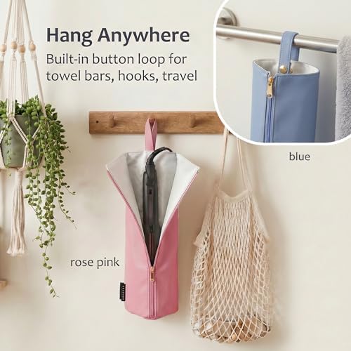 2PCS 2-IN-1 Holder & Mat for Hot Tools, Curling Iron Travel Bag Heat Resistant Flat Iron Storage Hair Tool Organizer - Ideal for Home, Travel, Gift - Image 5