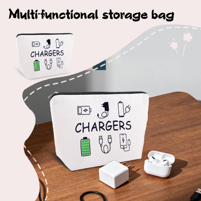 Charging Cable Organizer Bag Pouch Travel Elastic Silicone Cable Straps Cord Organizer Anti Loss Portable Earphone Plug Charger Storage Bag Data Cables Protector Cover Charge Cord Tie Wrap Protection - Image 3