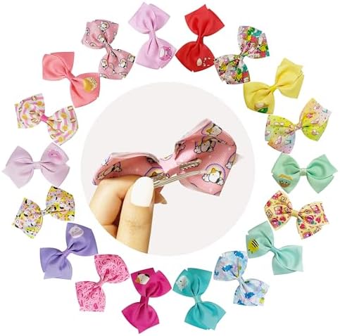 LUV HER Special Squishmallows Hair Accessories for Girls -18pc Hair Bow with Aligator Clips, Age 8+ - Image 3