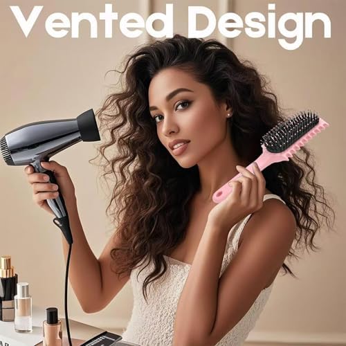 Curly Hair Brush, Volume Curl Defining Brush for Detangling Shaping and Styling Women's Curls, Reduce Pulling (Pink) - Image 7