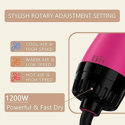 Umeely Hair Dryer Brush Blow Dryer Brush in One, 4 in 1 Hairdryer and Styler - Image 6